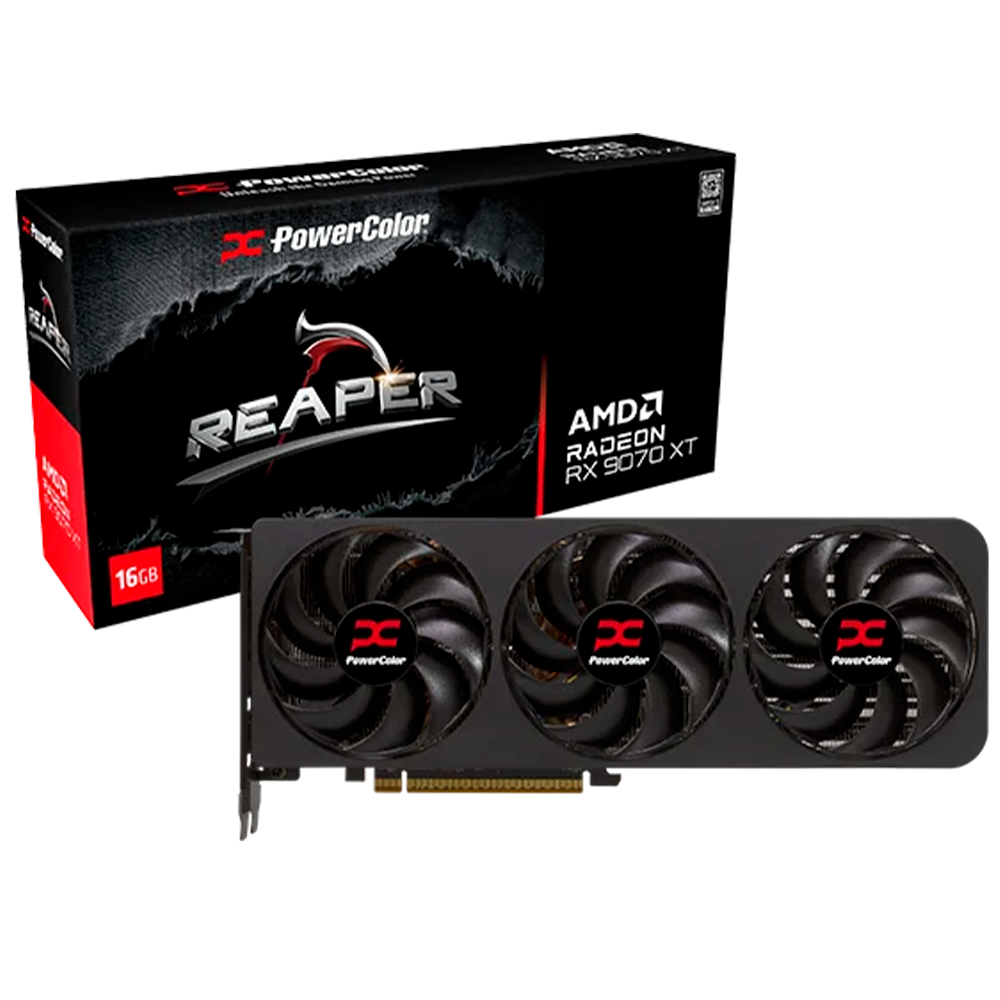 Tarjeta de Video PowerColor AMD RADEON RX 9070 XT Reaper - 16GB