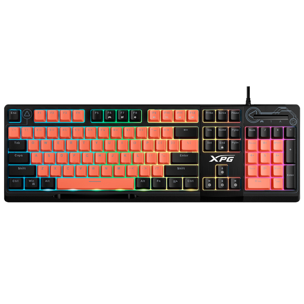 Teclado Gamer XPG Edicion Seeker Mera RGB- Membrana- Alambrico- Rosa/Negro (Ingles)