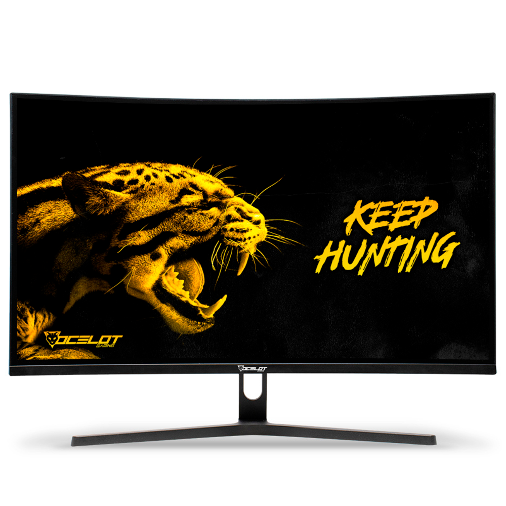Monitor Curvo Gamer Ocelot OM-C27 27"- Resolucion 1920x1080 Full HD- 240Hz- Panel VA 1ms