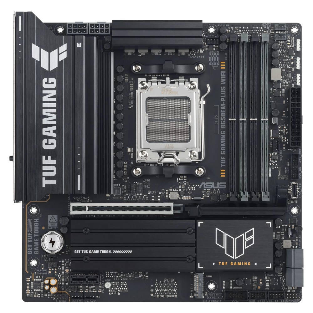 Tarjeta Madre Asus Tuf Gaming B650EM-Plus Wifi | Micro-ATX, DDR5.