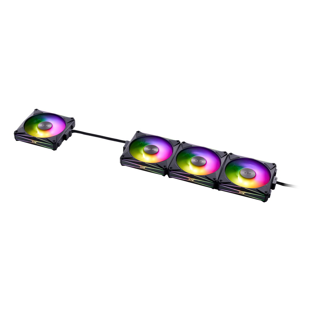 Kit de 4 Ventiladores ADATA XPG Hurricane Magneticos RGB 120 mm