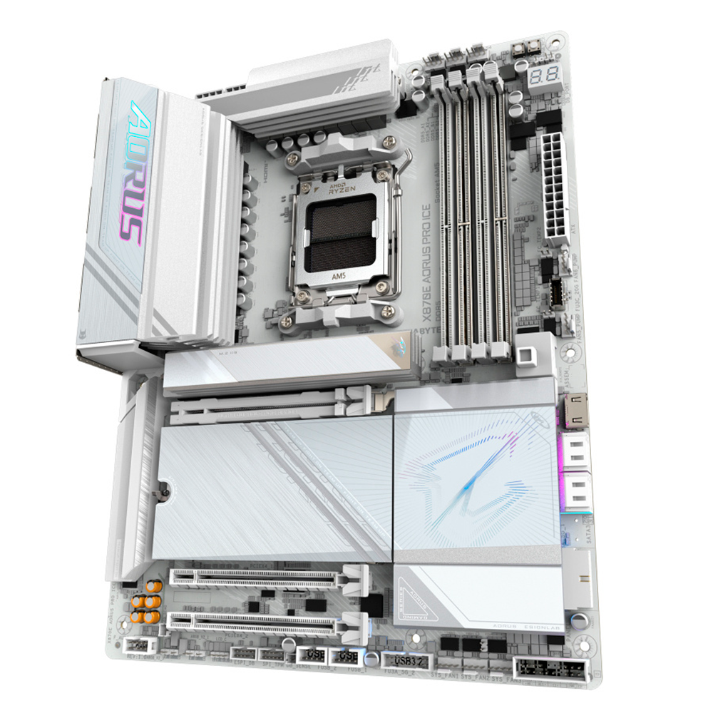 Tarjeta Madre Gigabyte X870E A Pro X Ice, Socket Am5, Hdmi, Wifi, Atx