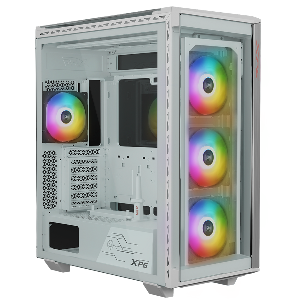 Gabinete ADATA XPG Battlecruiser II ST Mid Tower Cristal Templado 4 Ventiladores Blanco