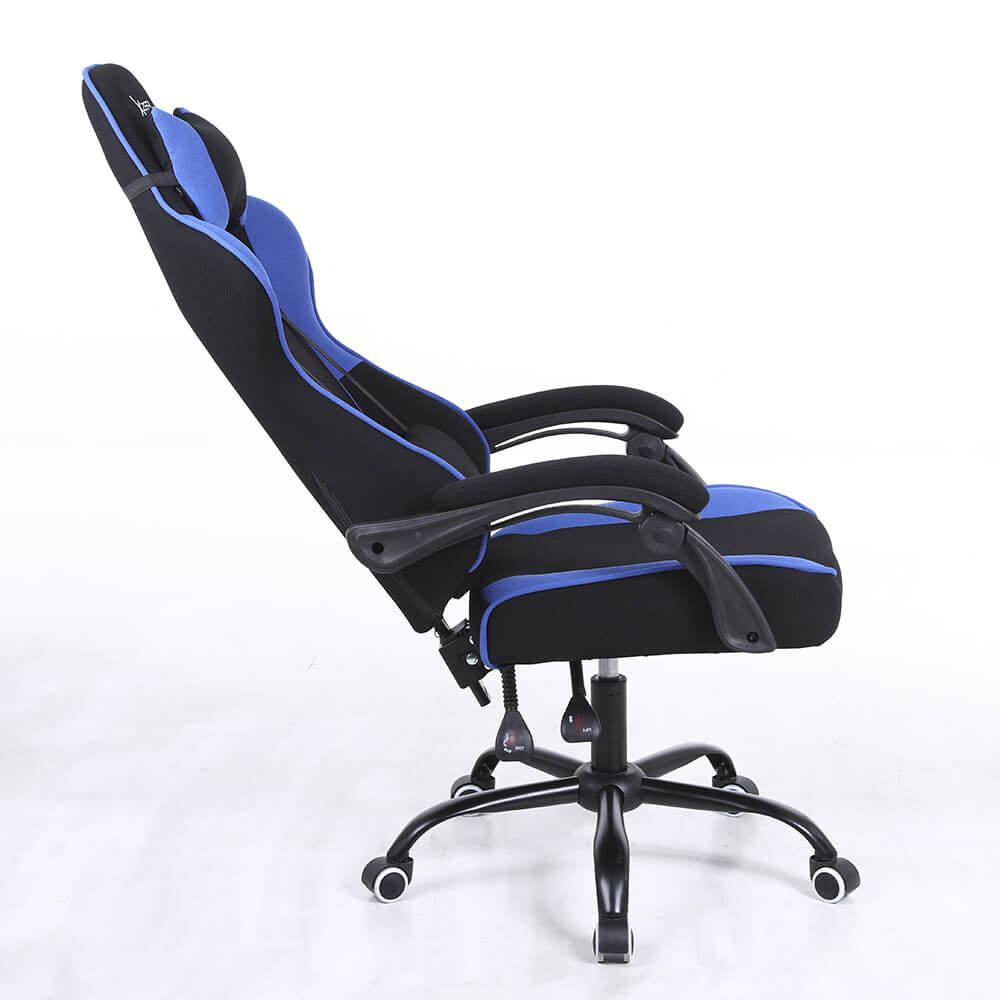 Silla Gamer Xzeal Tela, Reclinable 140°, Hasta 115kg, Negro/Azul