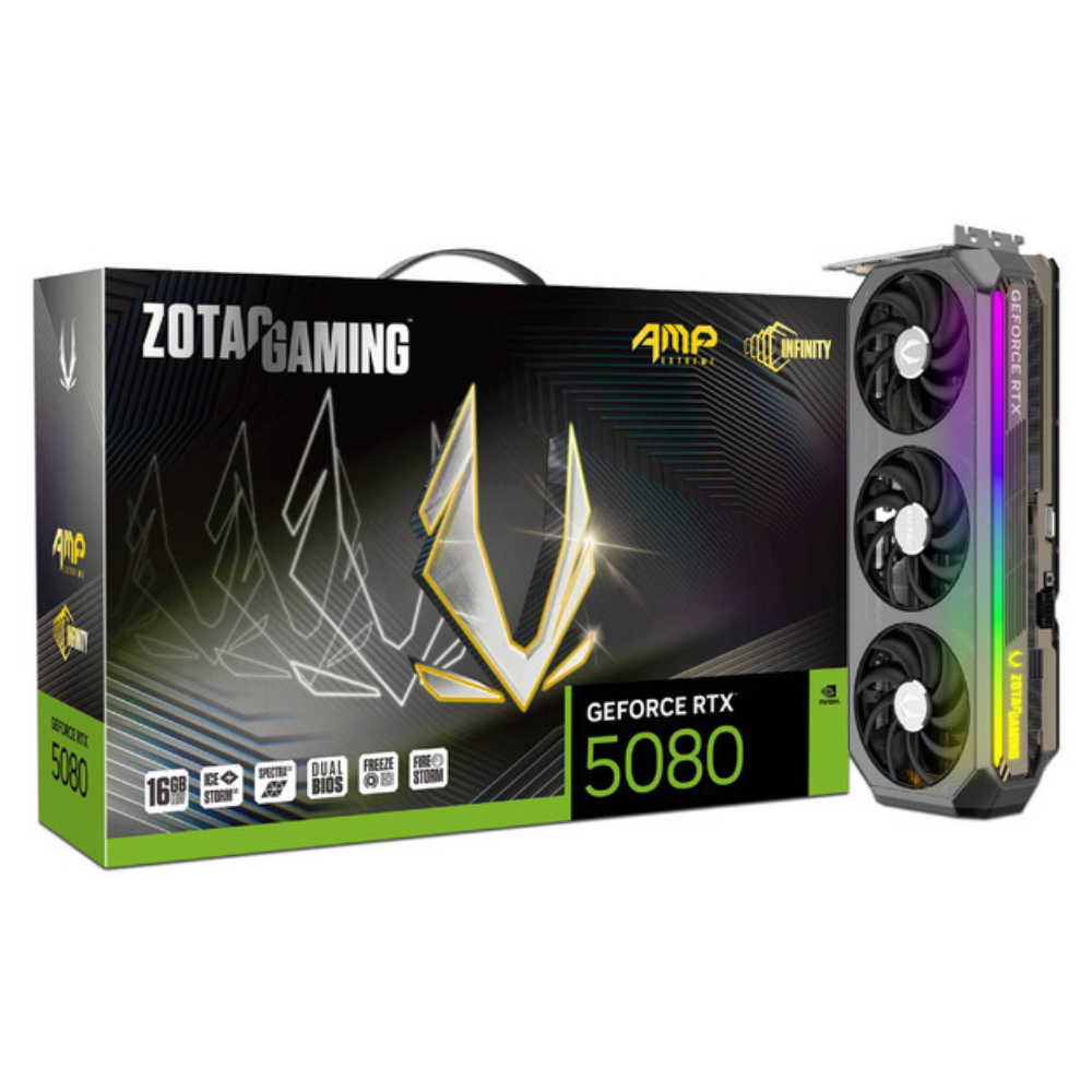 Tarjeta de Video Zotac NVIDIA GeForce RTX 5080 Extreme Infinity, 16GB 256-bit GDDR7, PCI Express x16 5.0