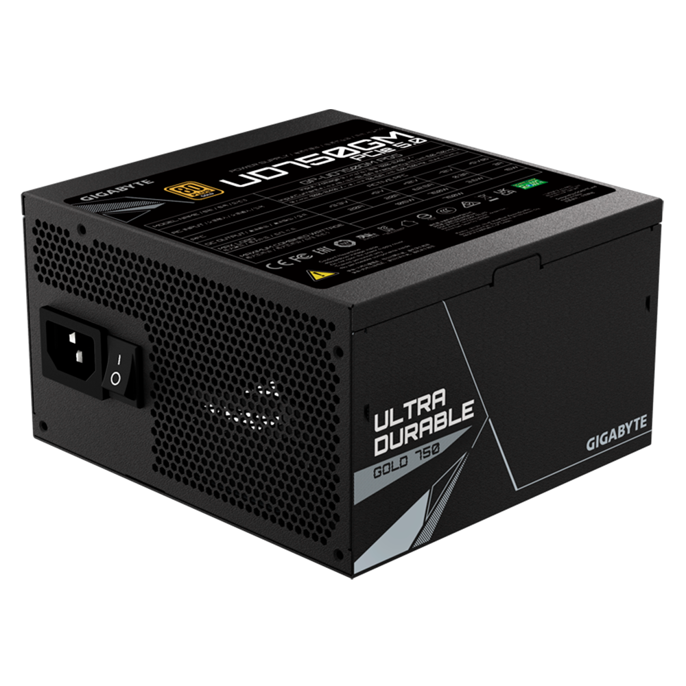 Fuente de Poder GIGABYTE UD750GM PG5 750W Ultra Durable 80 Plus Gold Full Modular