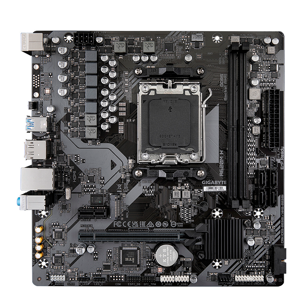 Tarjeta Madre GIGABYTE A620M-H- S-AM5- Micro ATX- Compatible con DDR5