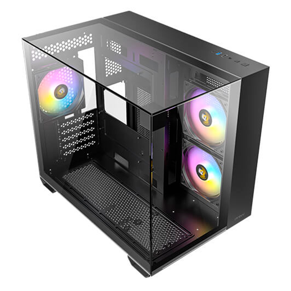 Gabinete Antec CX600M TRIO ARGB - Micro ATX - Negro