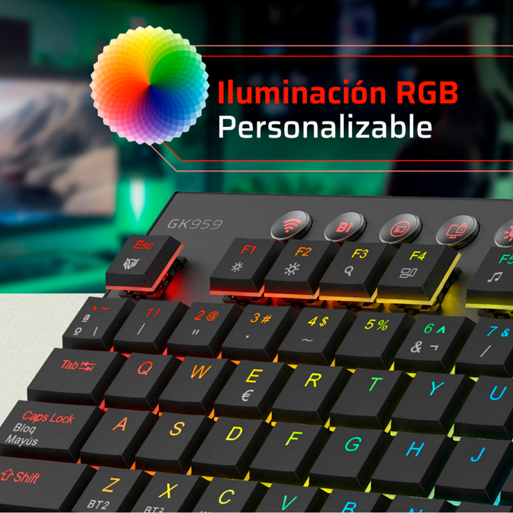 Teclado Gamer Mecánico Balam Rush Dominate Expert GK959.