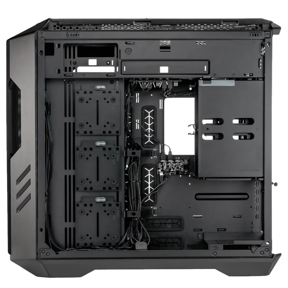 Gabinete Cooler Master HAF700 Titanium ARGB E-ATX Incluye 5 Ventiladores Negro