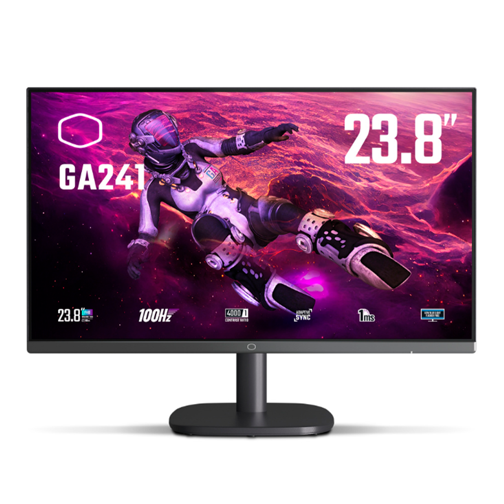 Monitor Gamer Cooler Master GA241 23.8"- Resolucion 1920x1080 Full HD- 100Hz- Panel VA 1ms