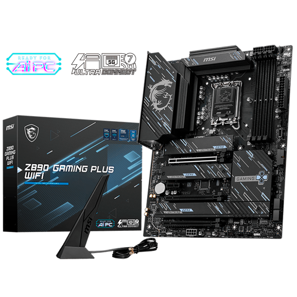 Tarjeta Madre MSI Gaming Plus Wifi | ATX | Compatible con DDR5