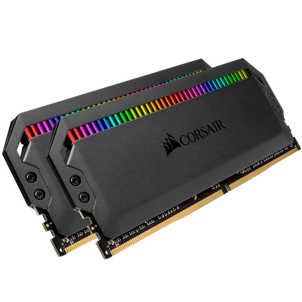 Kit Memoria RAM Corsair Dominator Platinum RGB Negro DDR4- 3200MHz- 16GB - 2 x 8GB