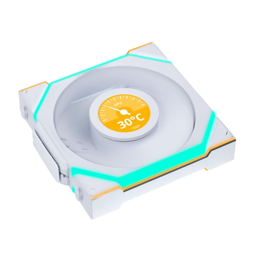 Kit de Ventiladores Lian Li Unifan Sl White Wireless LCD 120mm ARGB