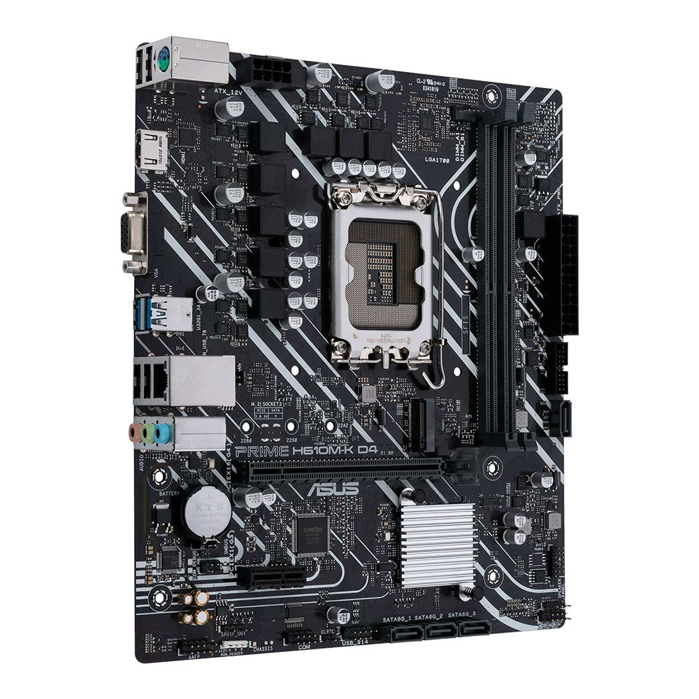 Tarjeta Madre ASUS PRIME H610M-K D4 - LGA 1700 - Micro ATX - Compatible con DDR4
