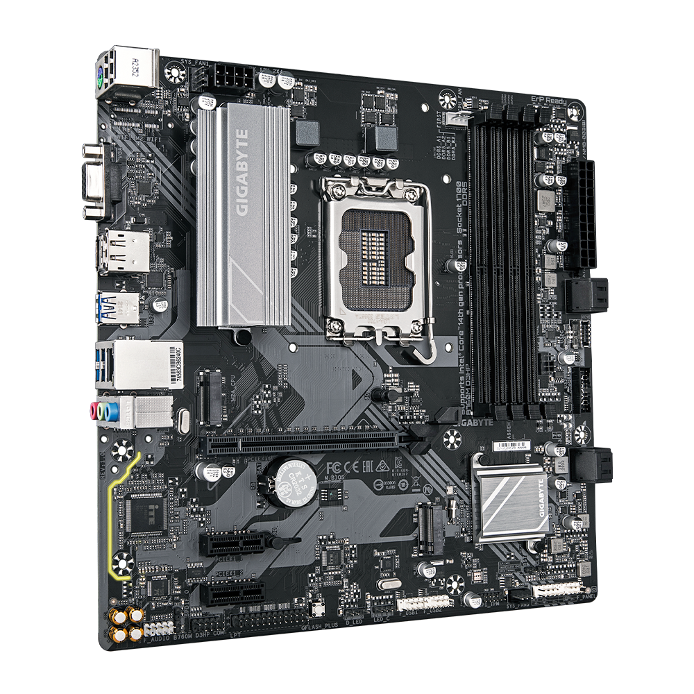 Tarjeta Madre GIGABYTE B760M D3HP - LGA 1700 - Micro ATX - Compatible con DDR5