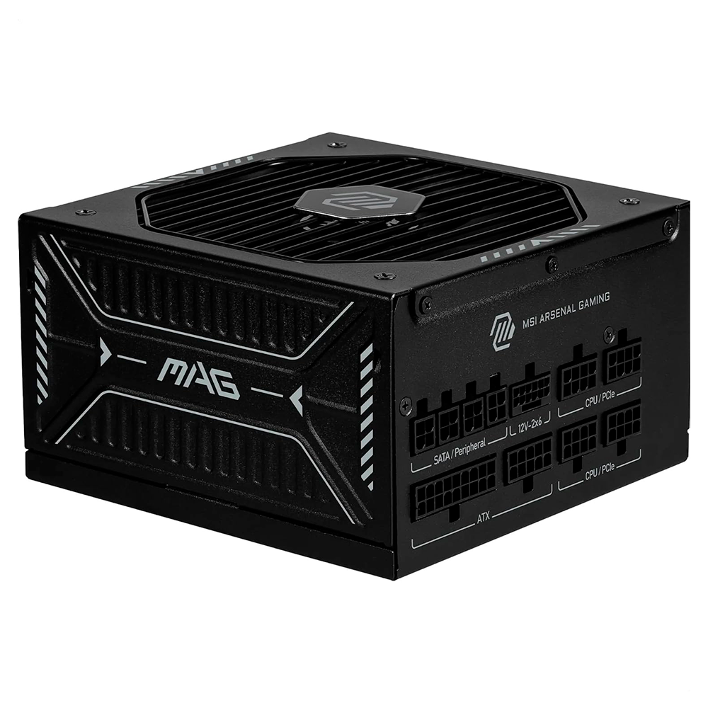 Fuente De Poder MSI MAG A1000GLS PCIE5 1000W 80 Plus Gold Full Modular