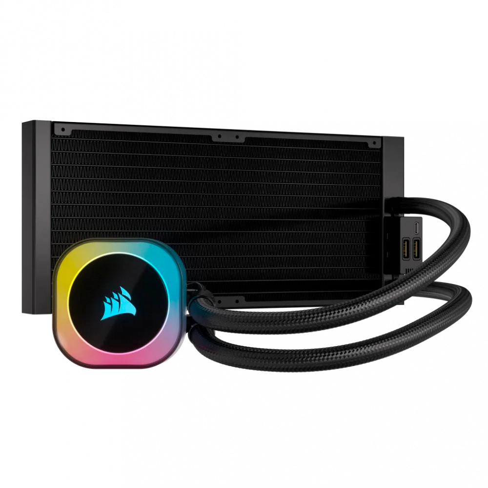 Enfriamiento Liquido Corsair iCUE Link H115i RGB AIO Para CPU 240mm - Negro