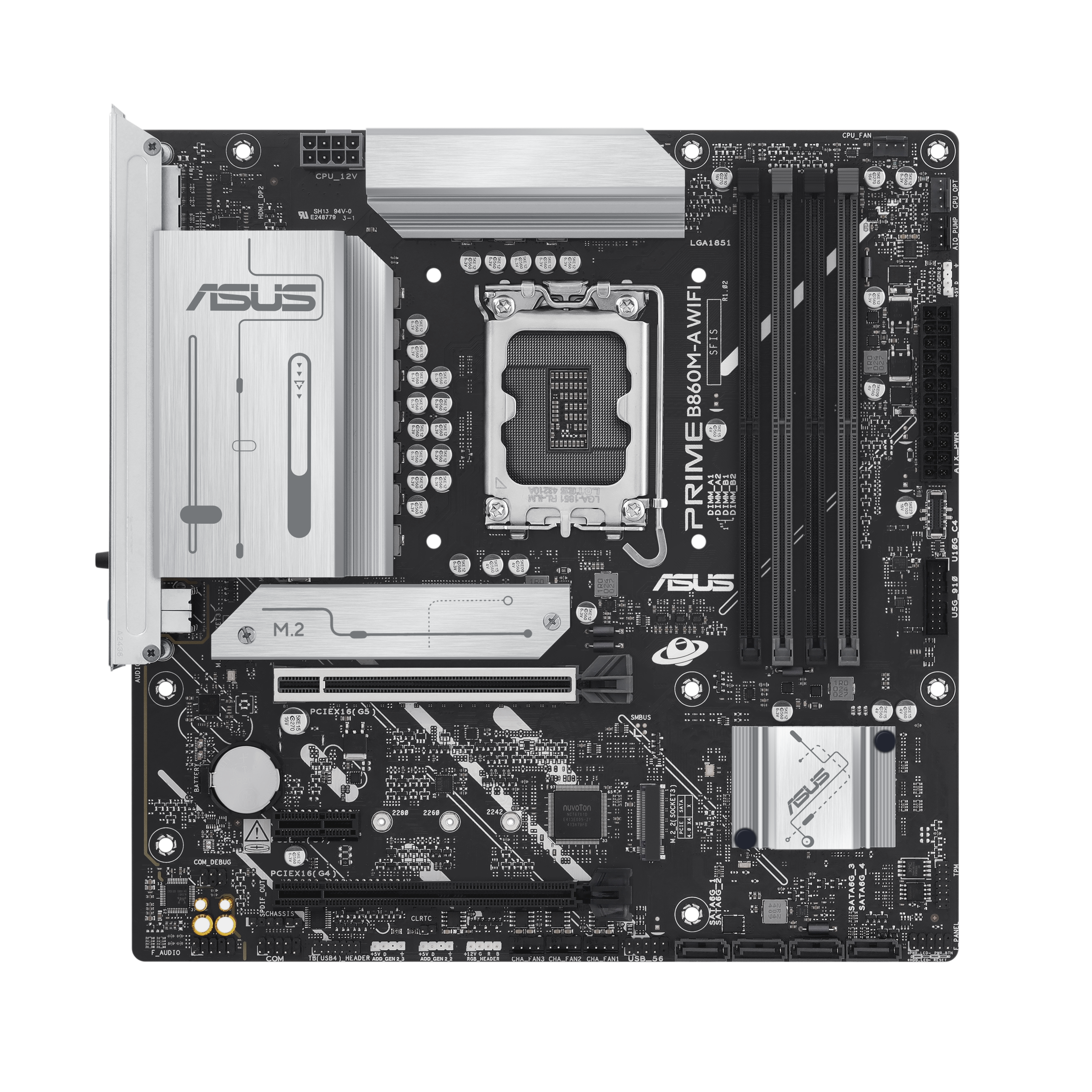 Tarjeta Madre ASUS PRIME B860M-A WIFI CSM | Socket 1851 | Micro ATX