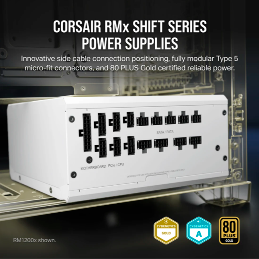 Fuente De Poder Corsair RM1000X White Shift 80 PLUS Gold