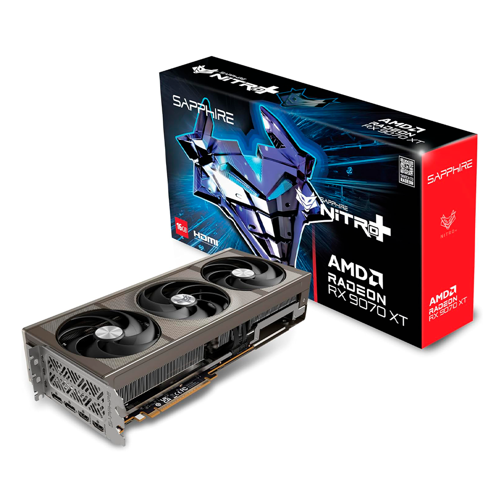 Tarjeta de Video Sapphire Nitro+ AMD Radeon RX 9070 XT GAMING 16GB