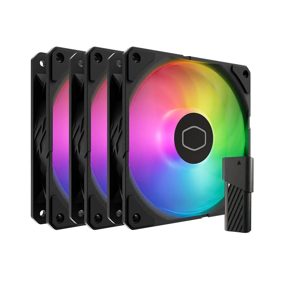 Kit de Ventiladores Para Gabinete Cooler Master Sickleflow Edge 120 ARGB 3-In-1