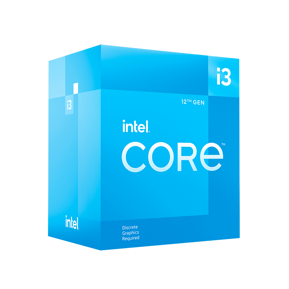 Procesador Intel Core i3-12100F Sin Graficos Integrados - LGA 1700- 4.30GHz- 4 Nucleos- Incluye Disipador