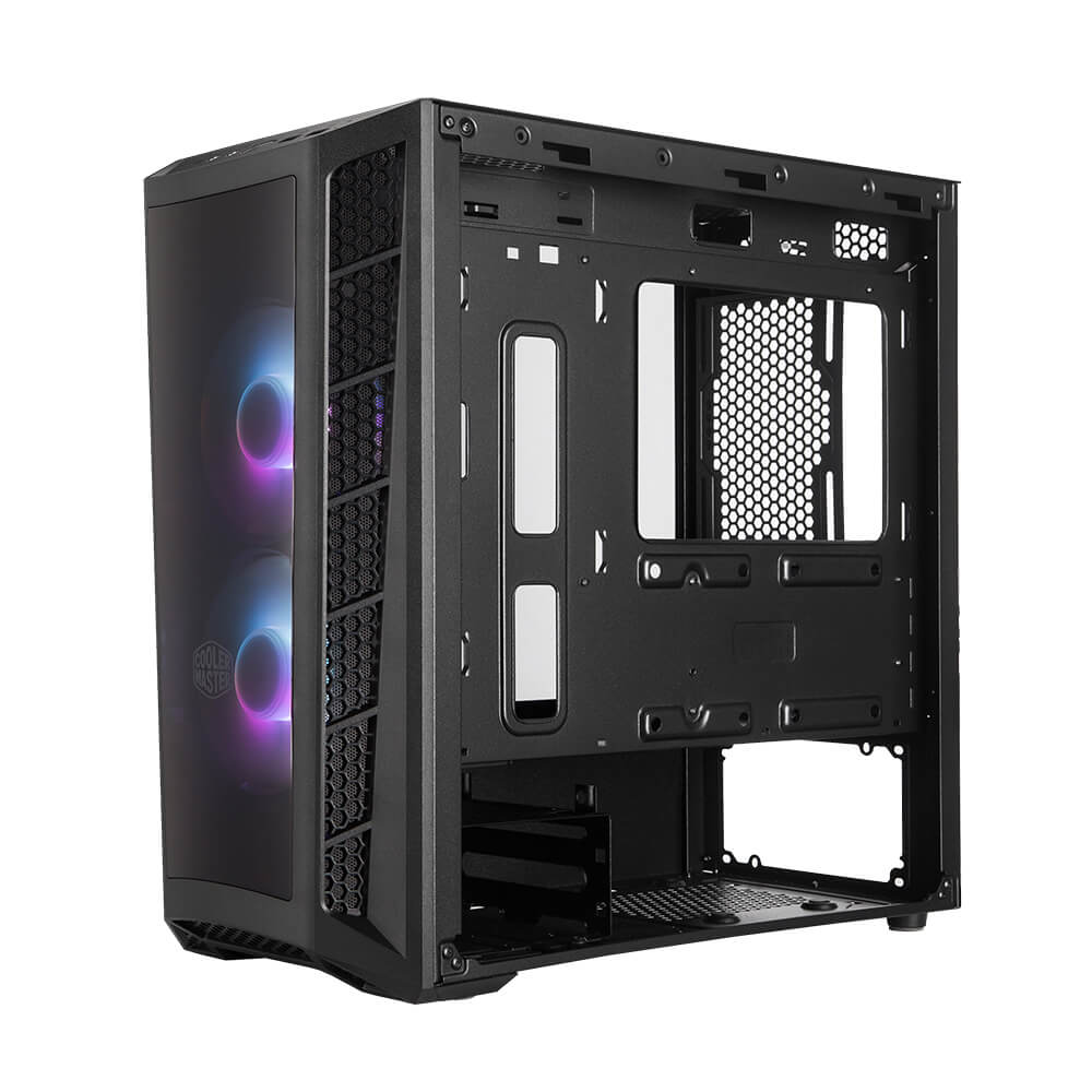 Gabinete Cooler MB320L ARGB - Micro ATX - Incluye 2 Ventiladores - Negro