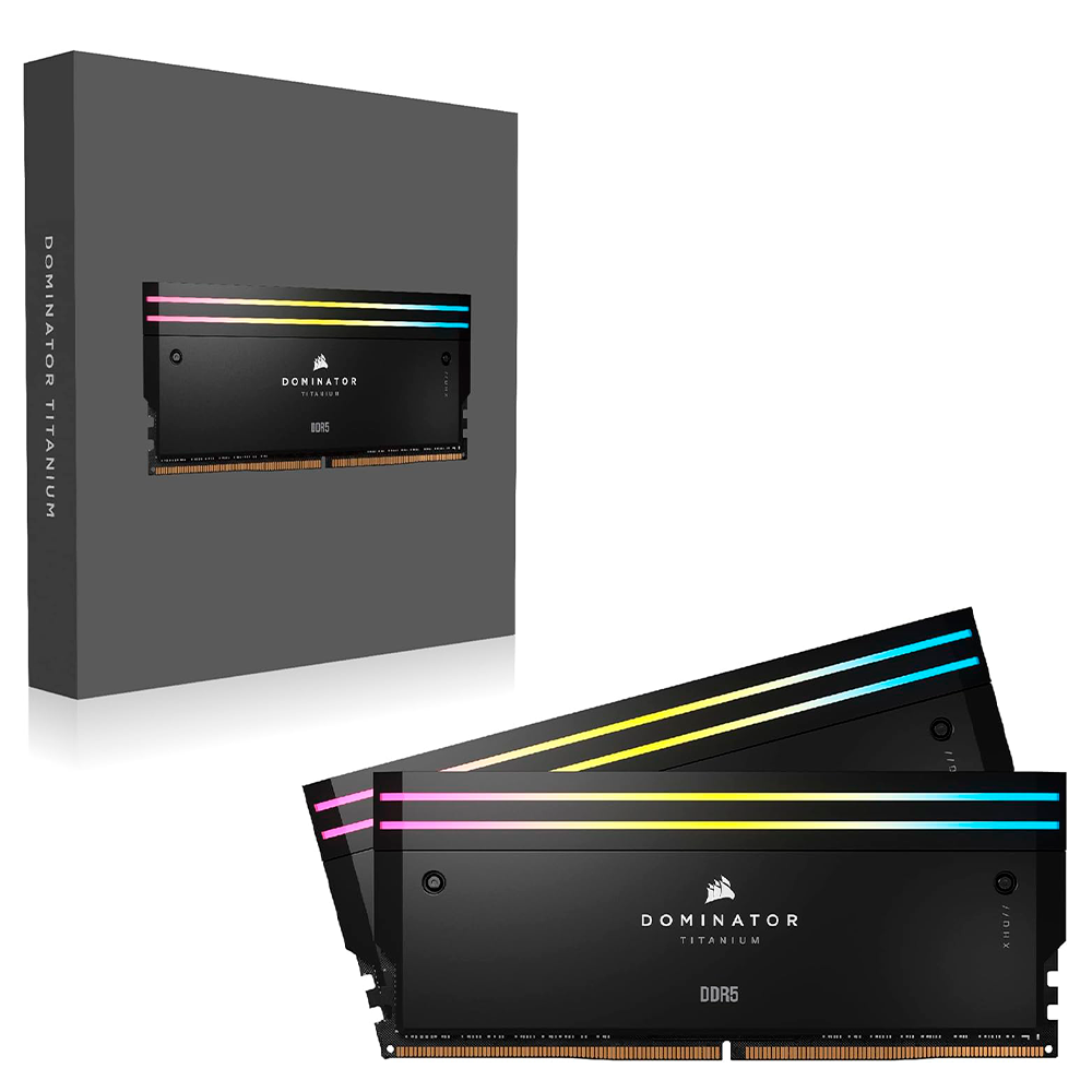 Kit Memoria RAM Corsair Dominator Titanium Black DDR5-7000MHz-48GB-2x24GB
