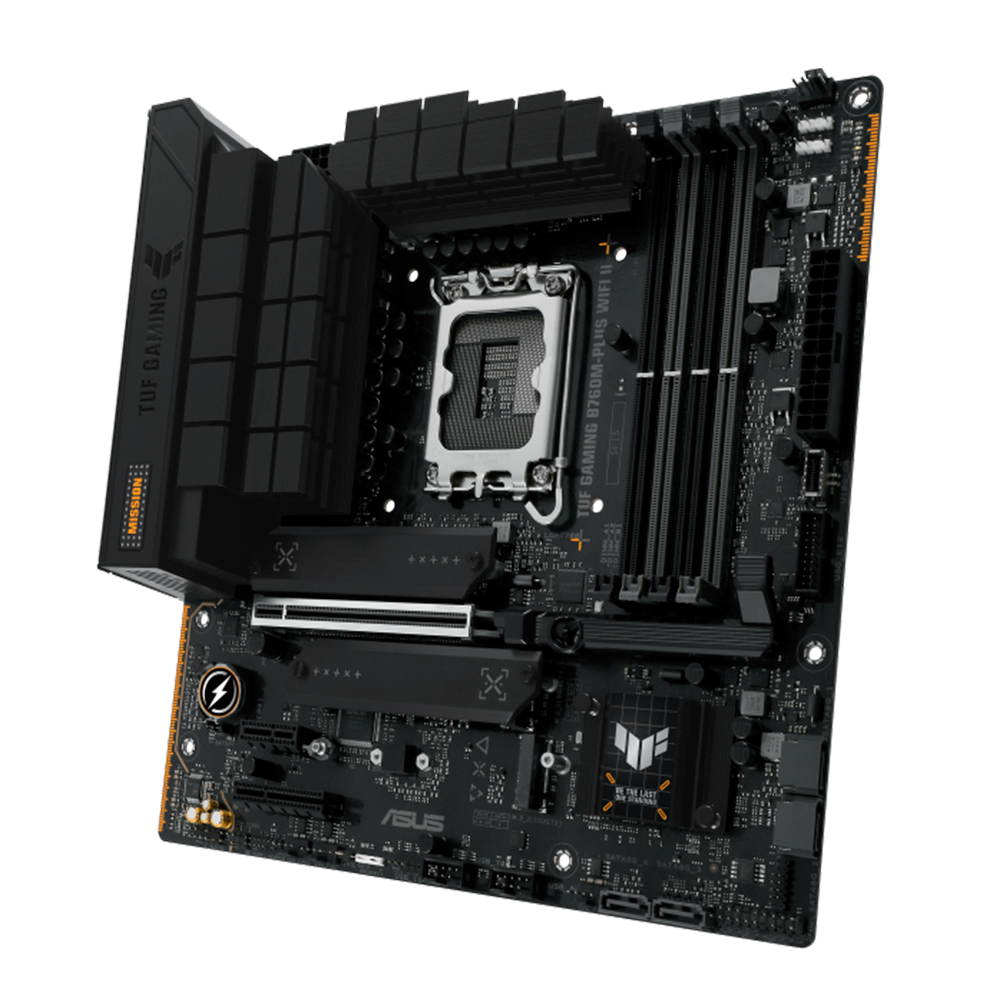 Tarjeta Madre ASUS TUF GAMING B760M-PLUS WIFI II - LGA 1700 - Micro ATX - Compatible con DDR5