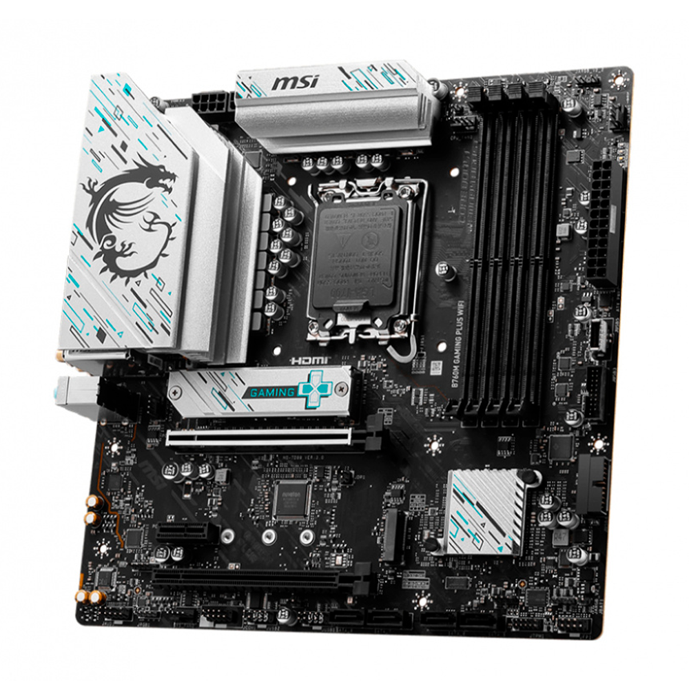 Tarjeta Madre MSI B760M Gaming Plus Wifi - LGA 1700 - Micro ATX - Compatible con DDR5
