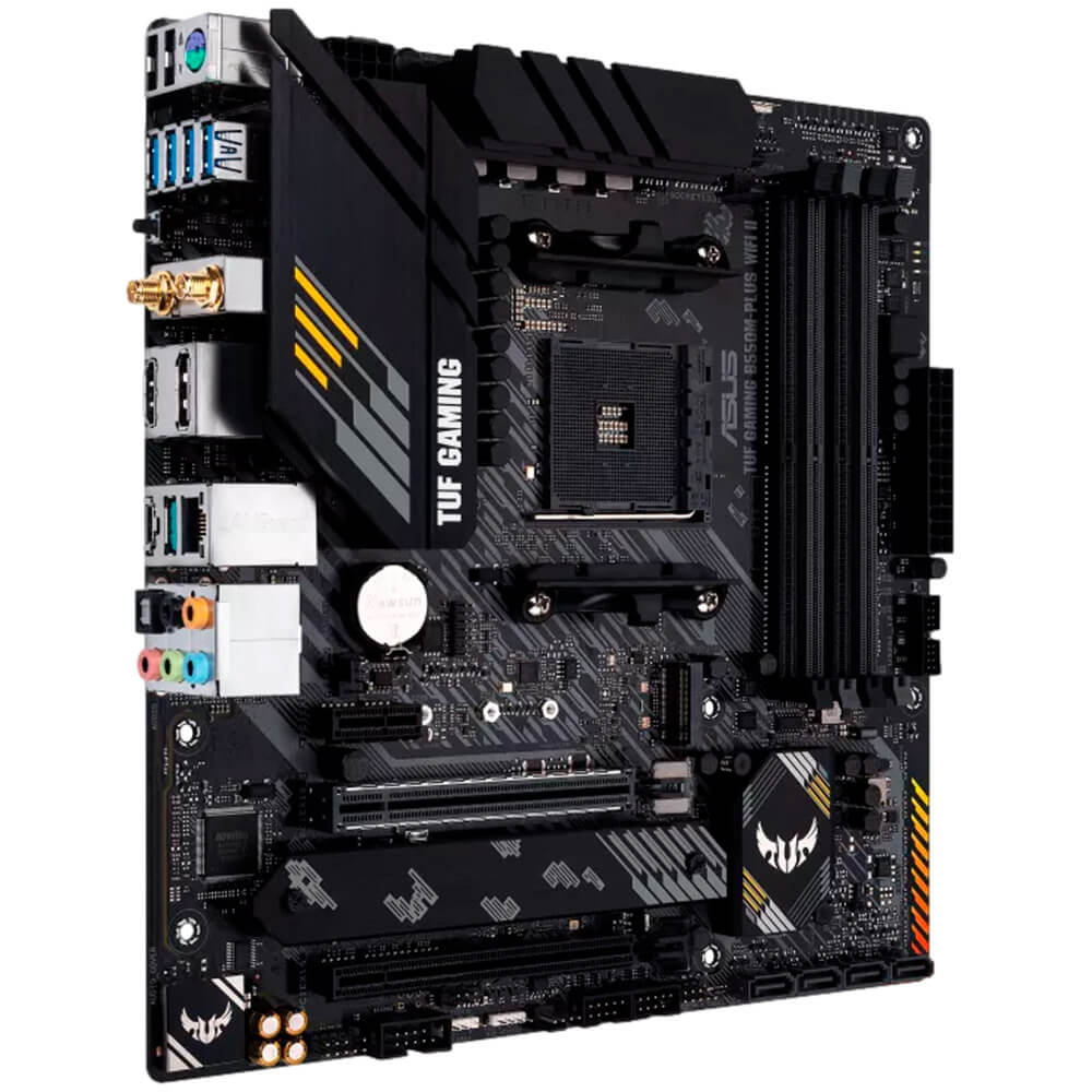 Tarjeta Madre ASUS TUF GAMING B550M-PLUS WIFI II - AM4 - Micro ATX - Compatible con DDR4