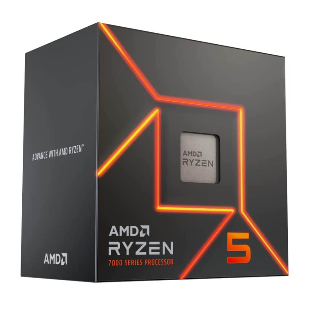 Procesador AMD RYZEN 5 7600 con AMD Radeon Graphics- S-AM5- 5.10GHz- 6 Nucleos- Incluye Disipador