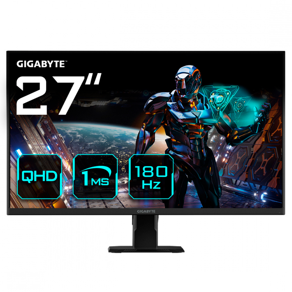 Monitor Gamer Led Gigabyte Gs27qa 27" QHD 180Hz Negro