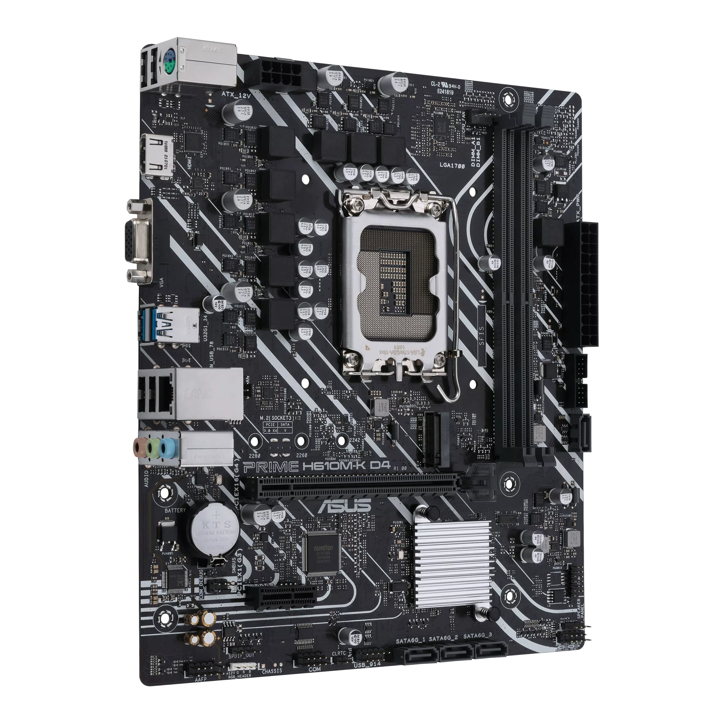 Tarjeta Madre ASUS H610M-K D4 | LGA 1700 | Micro ATX | Compatible Con DDR4