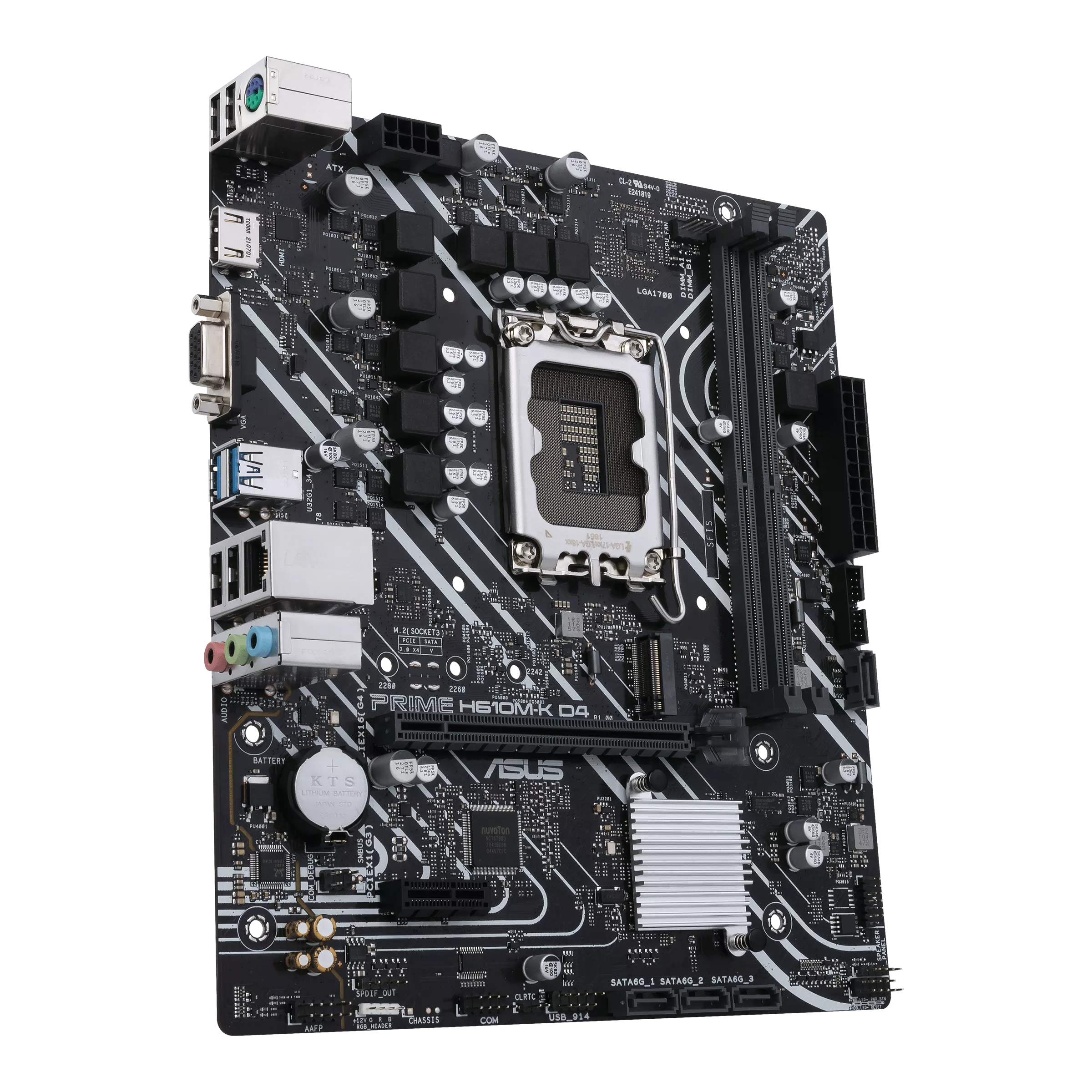 Tarjeta Madre ASUS H610M-K D4 | LGA 1700 | Micro ATX | Compatible Con DDR4