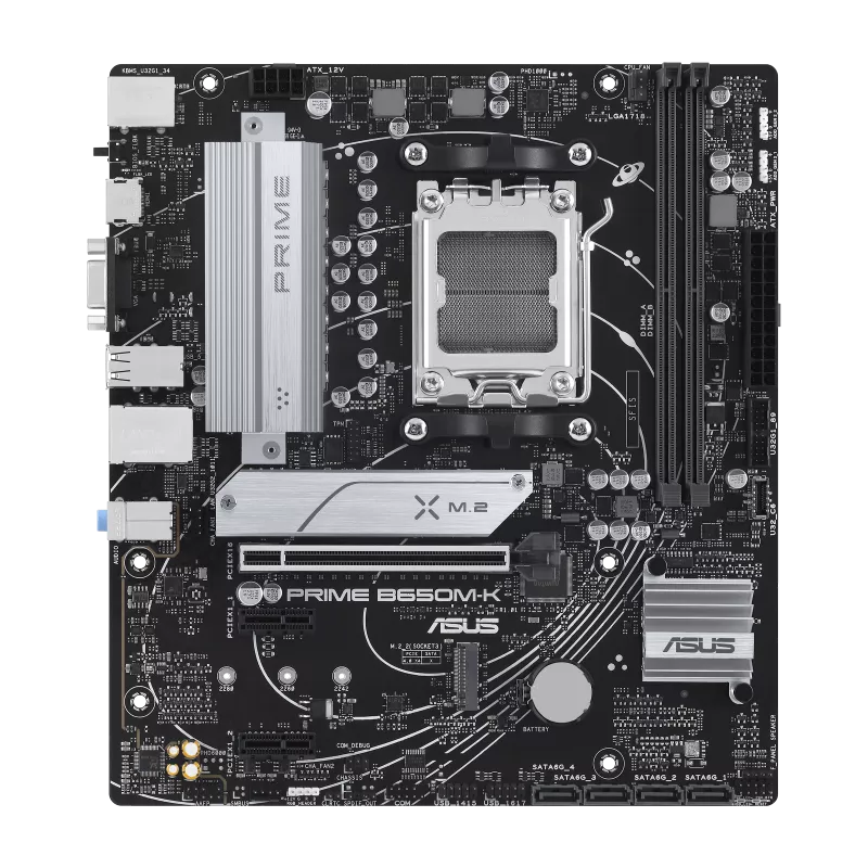 Tarjeta Madre ASUS PRIME B650M-K- S-AM5- Micro ATX- Compatible con DDR5