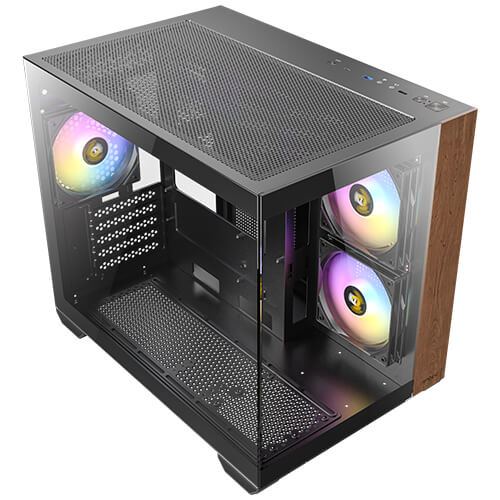 Gabinete Antec CX600M Wood ARGB - Micro ATX