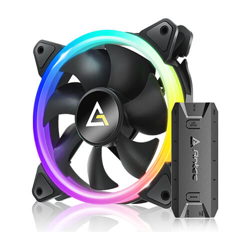 Kit De 3 Ventiladores Antec Neon ARGB 3x120mm - Negro