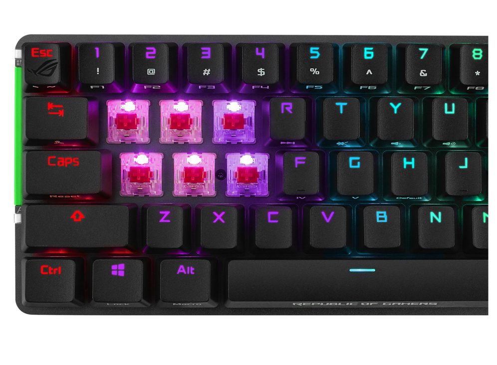 Teclado Mecánico Asus M601 ROG Falchion RGB Inalámbrico | Negro