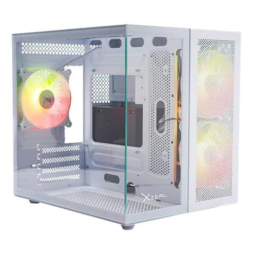 Gabinete XZEAL CXi1 Cubo - Micro ATX - Blanco