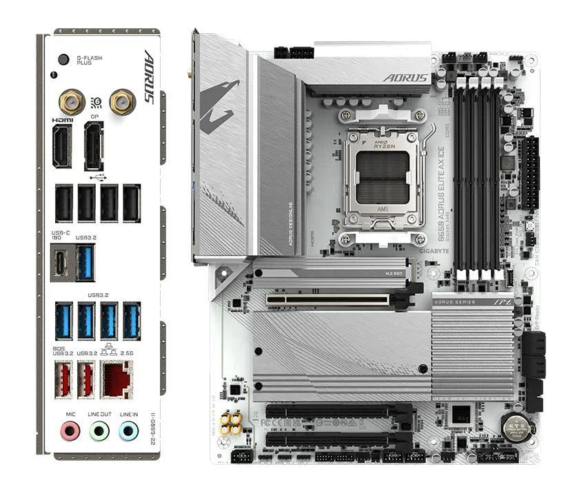 Tarjeta Madre Gigabyte B650 A Elite AX | ATX | Ice Socket AM5 | DDR5 8000Mhz