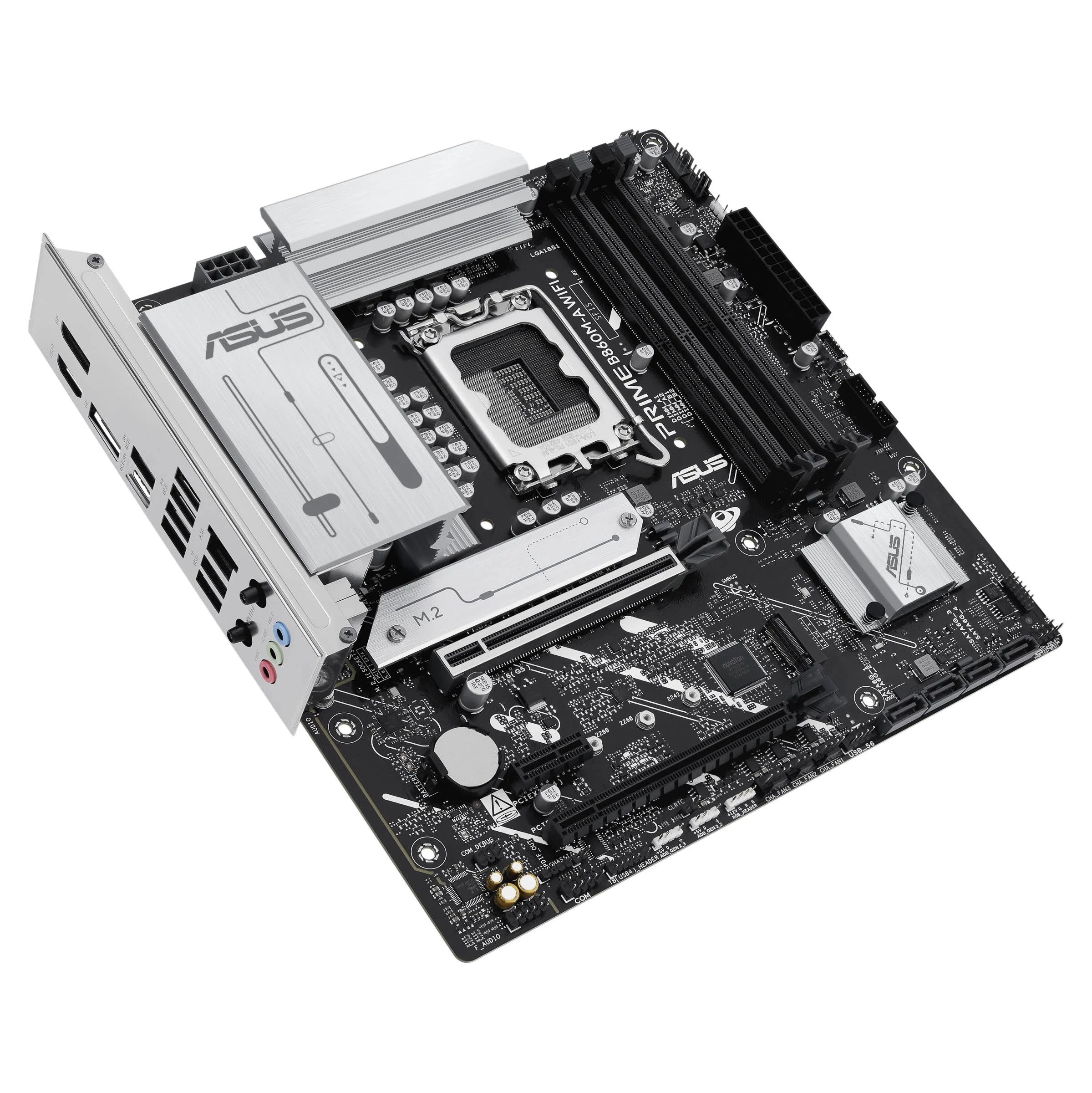 Tarjeta Madre ASUS PRIME B860M-A WIFI | LGA 1851 | Micro ATX | Compatible con DDR5