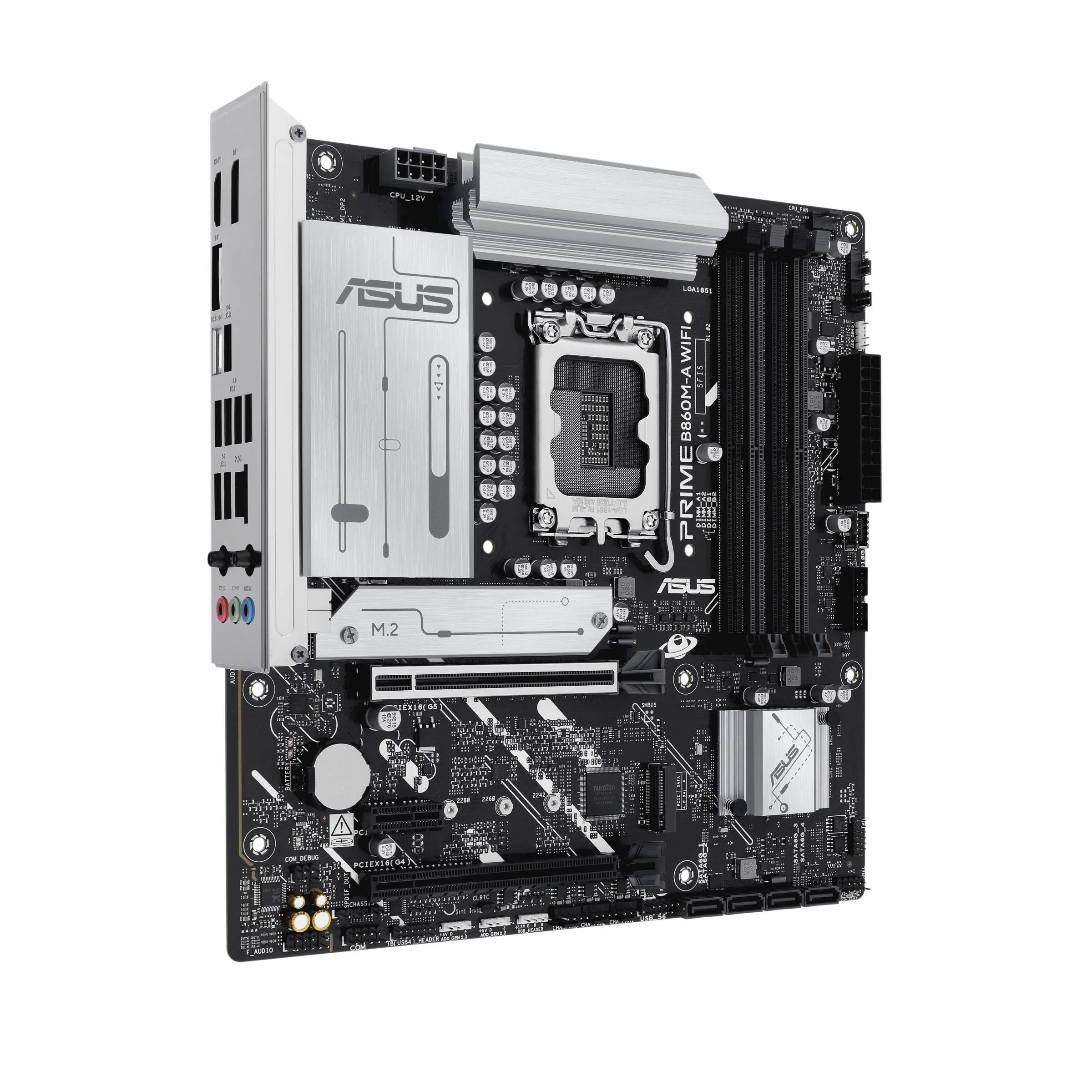 Tarjeta Madre ASUS PRIME B860M-A WIFI | LGA 1851 | Micro ATX | Compatible con DDR5