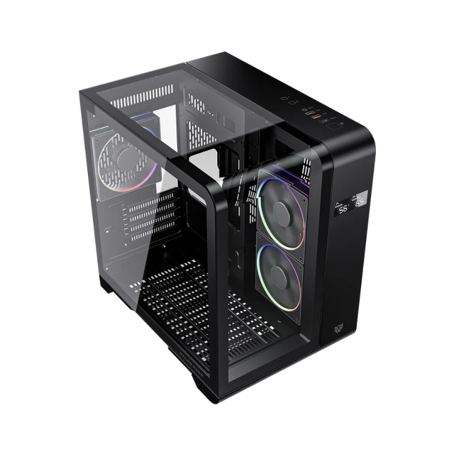 Gabinete Balam Rush Tank Expert Curve 6400 - Micro ATX - Negro