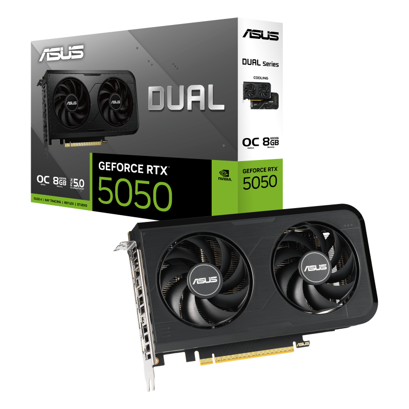Tarjeta de Video ASUS TUF GAMING Dual GeForce RTX 5050 8GB GDDR6 OC Edition