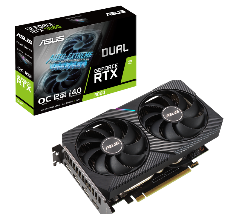 Tarjeta de Video ASUS NVIDIA Dual GeForce RTX 3060 V2 OC - 12GB
