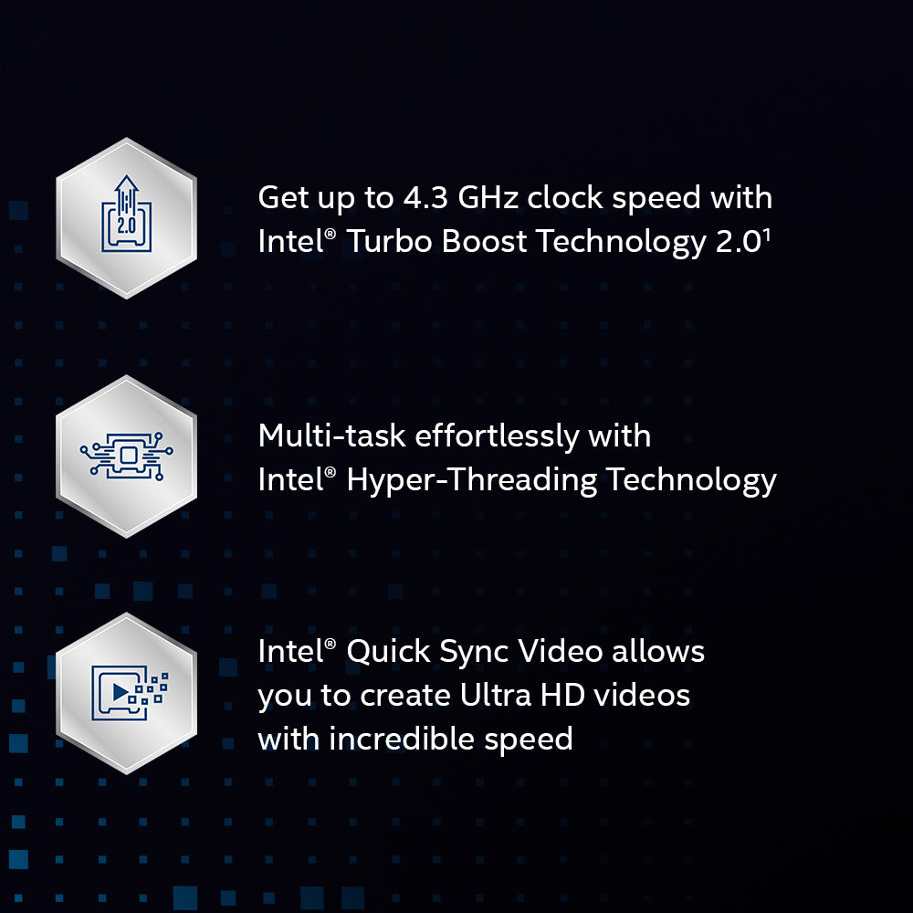 Procesador Intel Core i3-10100 con Intel UHD Graphics 630- LGA 1200- 4.30GHz- 4 N?cleos- Incluye Disipador