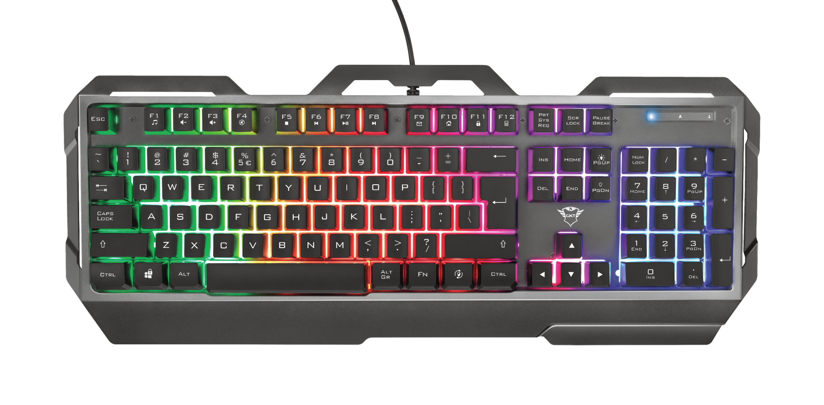 Teclado Metálico Trust GXT 856 Torac RGB