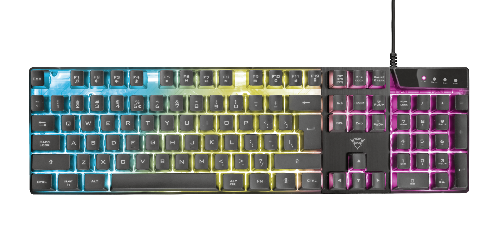 Teclado Trust GXT 835 Azor RGB